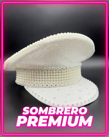 Sombrero Blanco c/ Strass