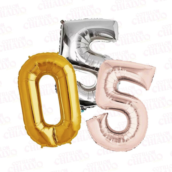 Globo Mylar Numeros