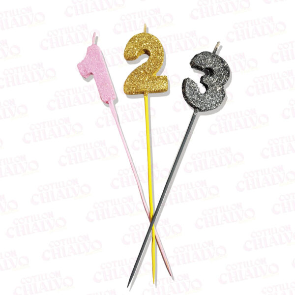 Vela Numero C/Palito