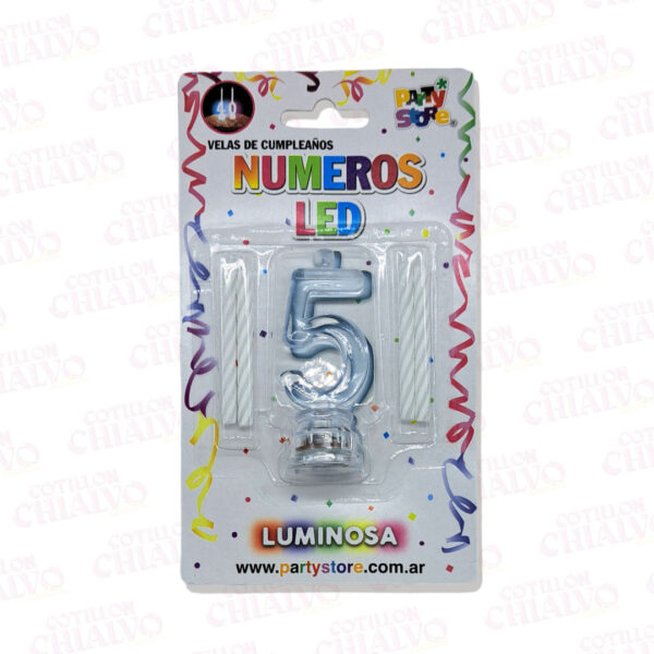 Vela Numero Led