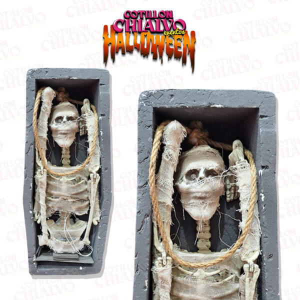 Momia Ataud C/Luz Y Sonido (87x20,3x13cm)