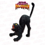 Gato Negro Ojos Led (33x32x19cm)