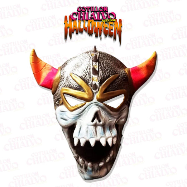 Mascara Latex Demonio Vikingo