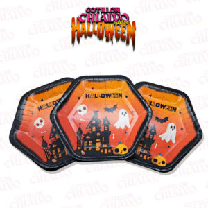 Plato Halloween Hexagonal 23Cm X 8U