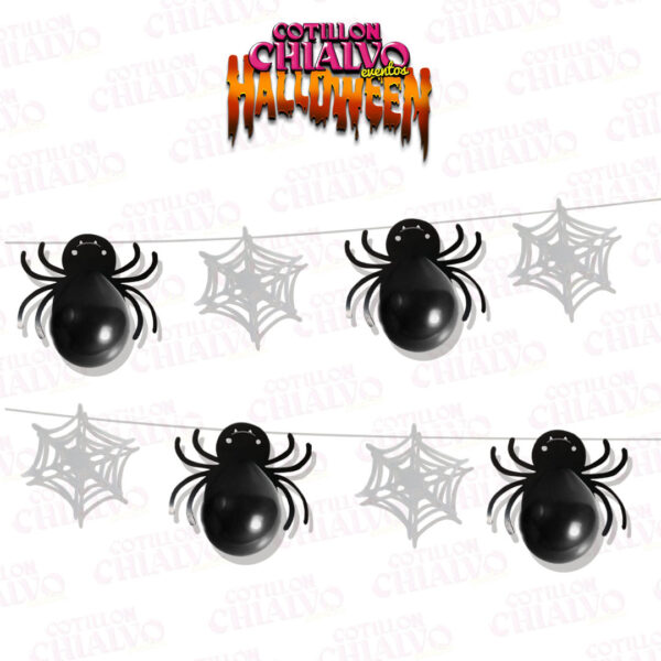 Guirnalda Araña C/Globo Halloween