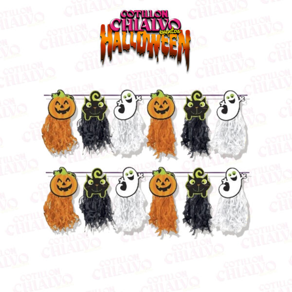 Adorno Halloween C/Flecos 8U X1