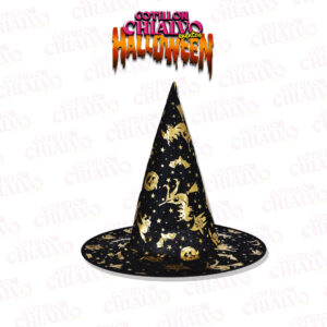 Sombrero Bruja Dorado