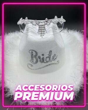 Sombreor Blanco Bride + Anteojos