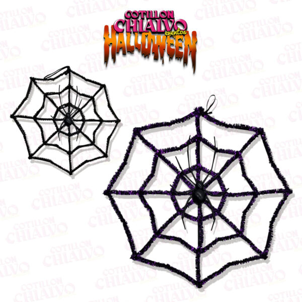 Telaraña C/Araña Halloween