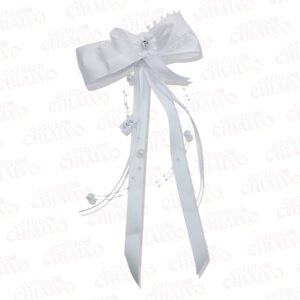 Moño Comunion C/Flores Y Strass