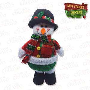 Muñeco Noel + Muñeco Nieve 38cm