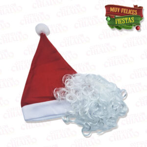 Gorro Papa Noel C/barba P/Niño