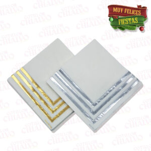 Servilleta Borde Dorado X 12U