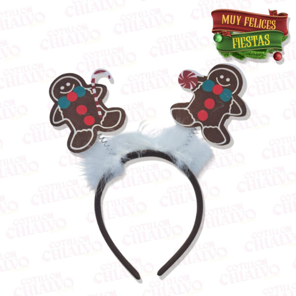 Vincha Navidad Hombre Jengibre