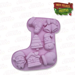 Molde Silicona Bota Navidad