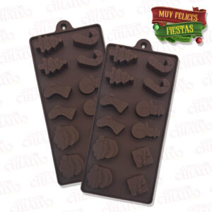 Molde Silicona P/Bombones Navidad