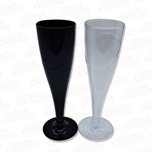 Copa Champagne Cristal/Negra
