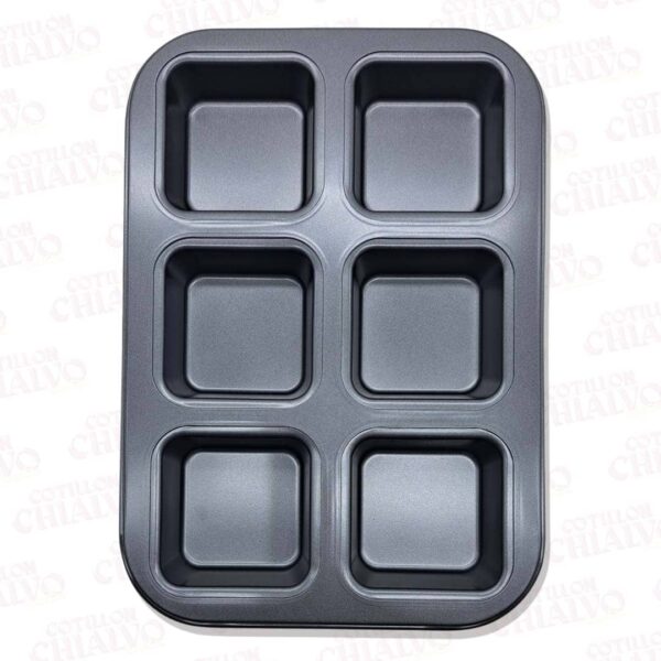 Molde Teflon Brownie X 6U