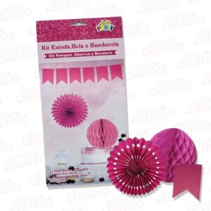 Kit Estrella Bola Banderin X 3U
