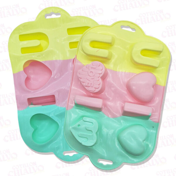 Molde Silicona Formas Multicolor 8U