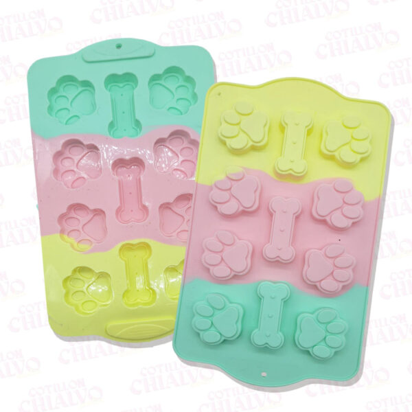 Molde Silicona Patita Multicolor 11U (26x17cm)