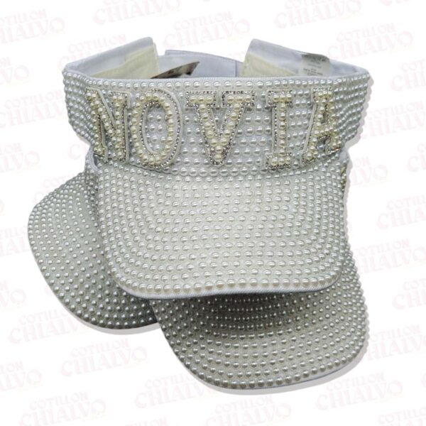 Visera Novia Perlas Blancas