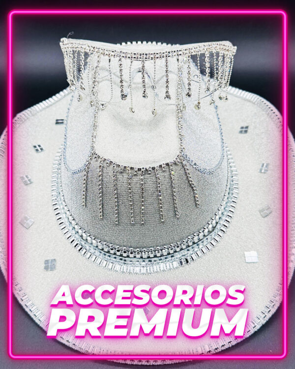 Sombrero Cowboy Strass C/Flecos+ Anteojo