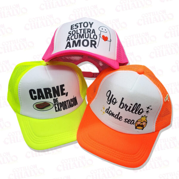 Gorra Fluo C/Frase