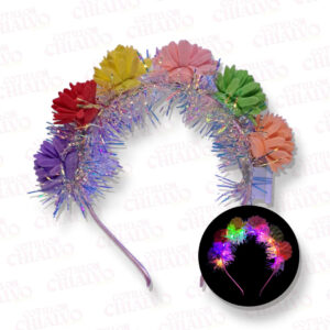 Vincha 6 Crisantenos C/Led