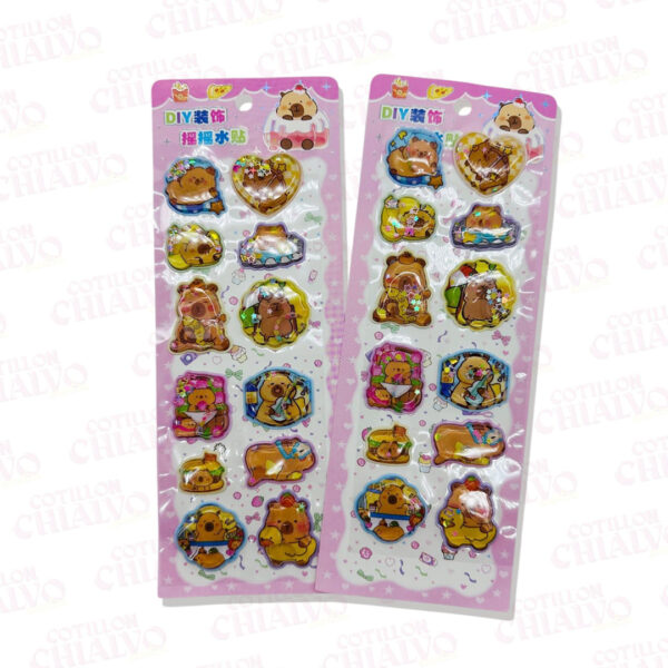 Sticker Agua Capybara