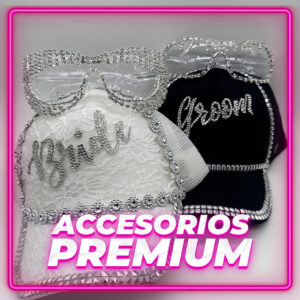 Gorra Novio/Novia + Anteojo personalizado