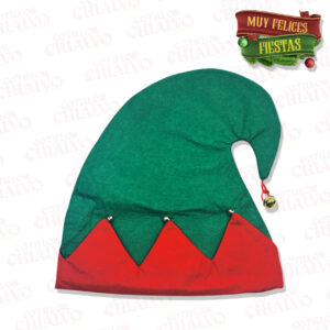 Gorro Elfo Navideño C/Cascabel