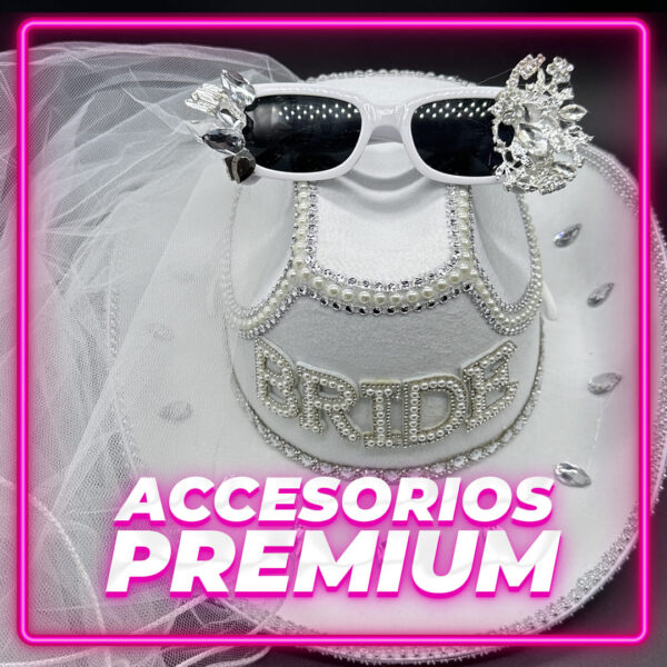 Sombrero + Anteojo de Novia