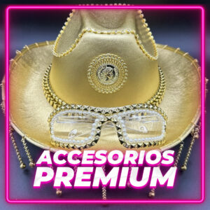 Kit Sombrero c/ cadenas + Anteojo Premium