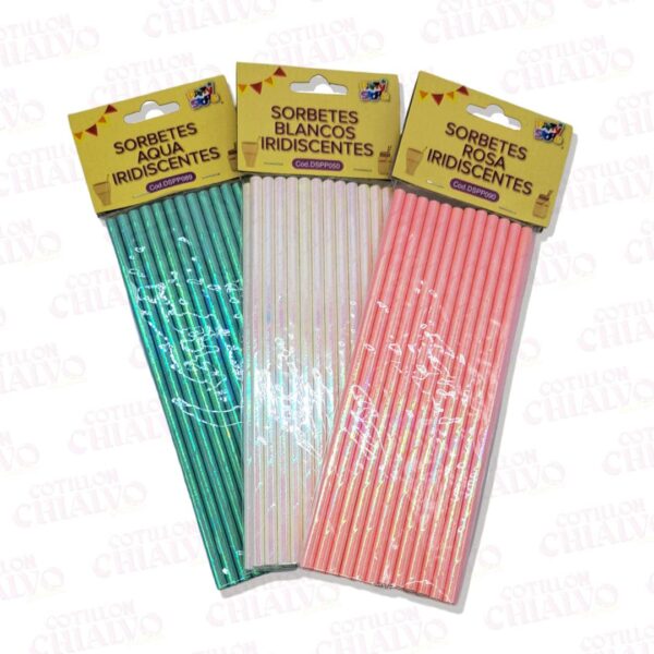Sorbete Polipapel Iridiscente Rosa