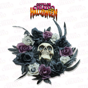 Adorno Corona Flores C/Calavera
