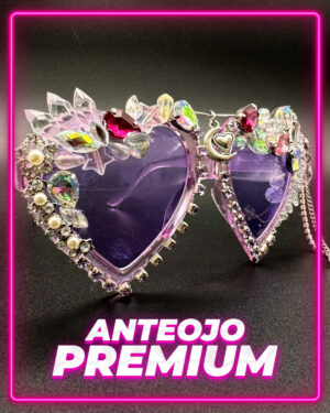 Anteojo Lila con Gemas