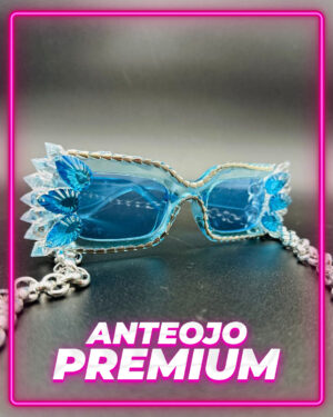 Anteojo Celeste con Gemas