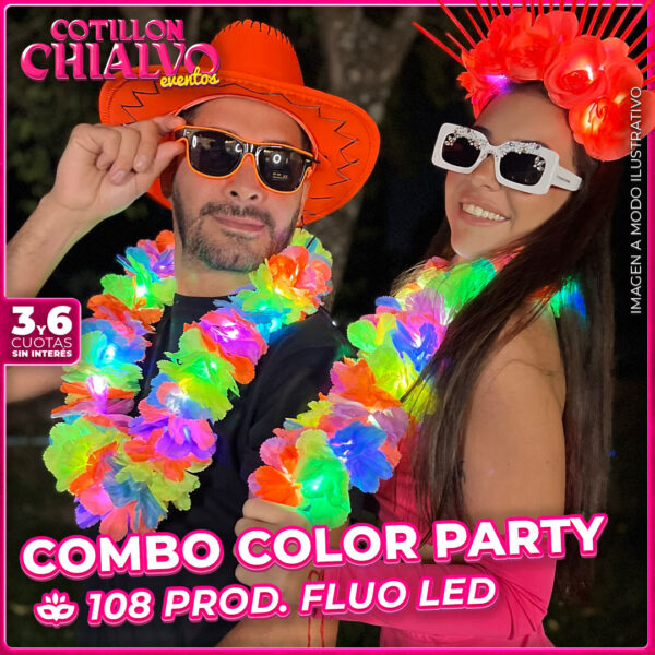 Pack Fluo Y Luminoso 60 Invitados