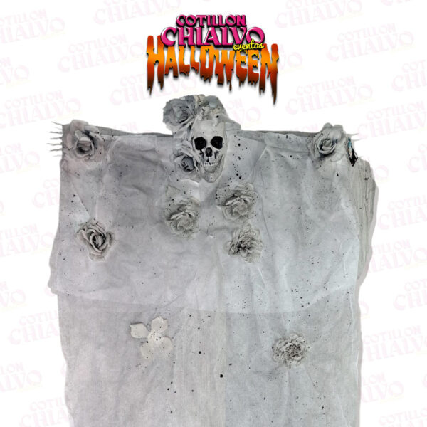 Colgante Fantasma Calavera C/Rosas