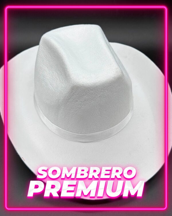 Sombrero Cowboy Blanco Liso