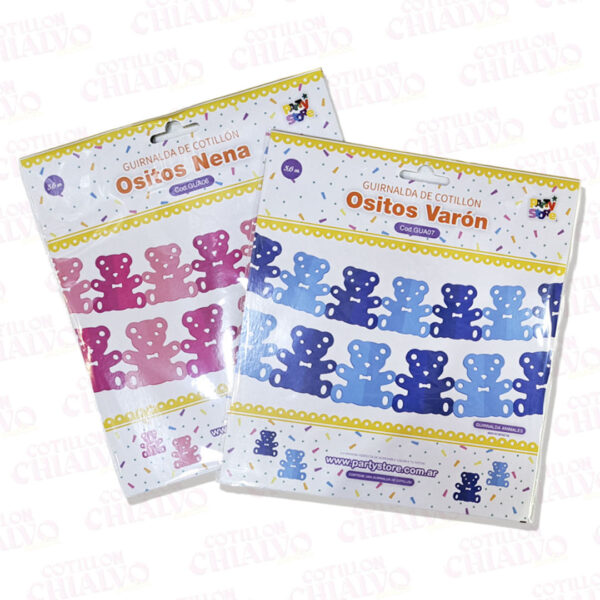 Guirnalda Osito Rosa/Celeste