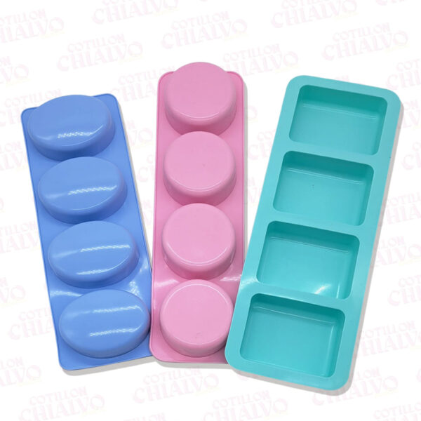 Molde Silicona Jabon 4u