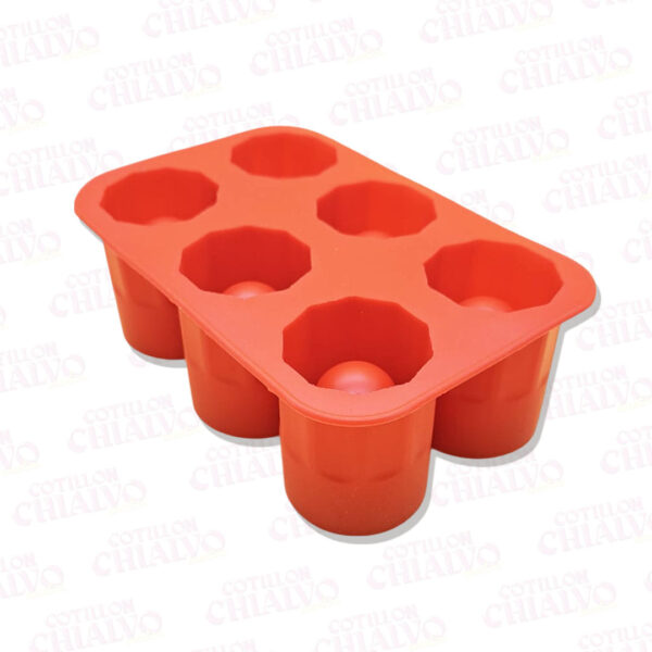 Molde Silicona Maceta Decagono 6u (25x10x6cm)