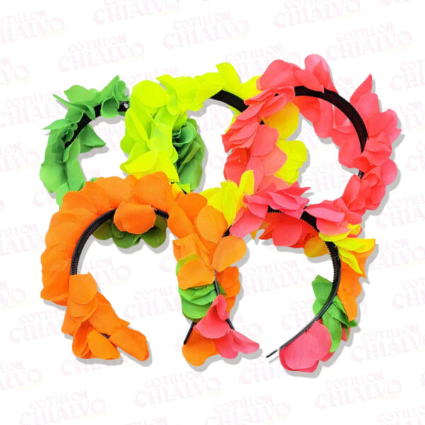 Vincha flor hawai multicolor