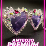 Anteojo Lila con Gemas