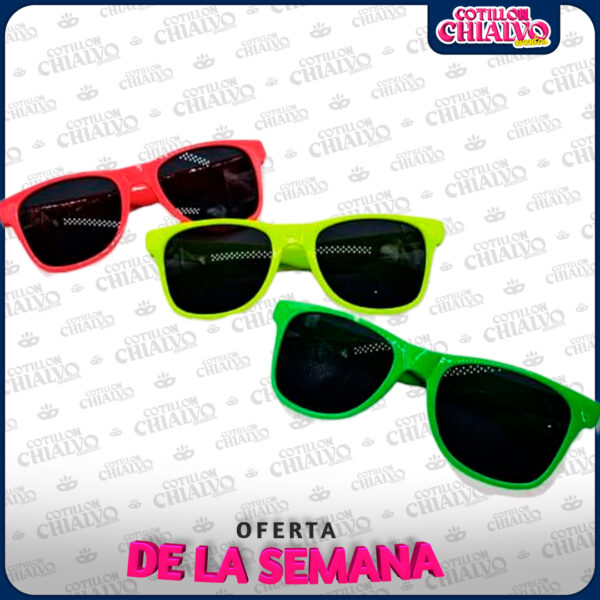 Anteojos De Sol Fluo x12