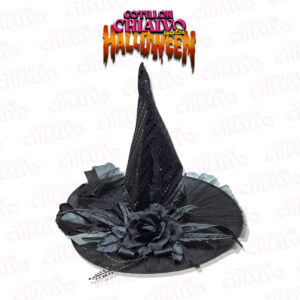 Sombrero Bruja Flores Calavera Lentejuela