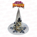 Sombrero Bruja Flores Calavera Gibre