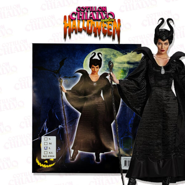 Disfraz Malefica C/Cuernos Adultos